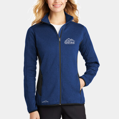 Empire Home Remodeling - Ladies Full Zip Heather Stretch Fleece Jacket Thumbnail